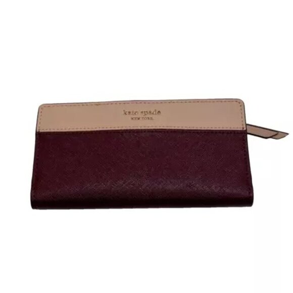 Kate Spade New York Cameron Large Slim Bifold Colorblock Wallet $119 MSRP NWT - Picture 1 of 16